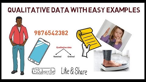 QUALITATIVE DATA WITH EASY EXAMPLES