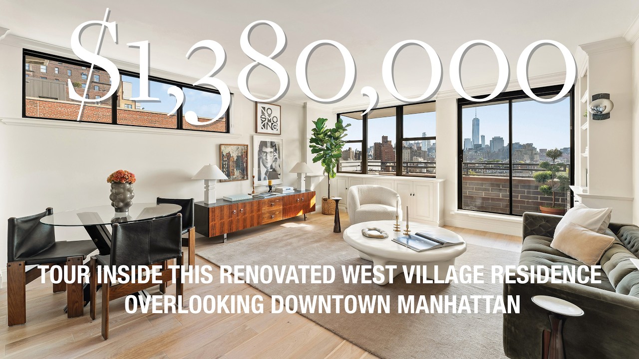 View of INSIDE a STUNNING WEST VILLAGE Condo with a Private BALCONY and JAW ...