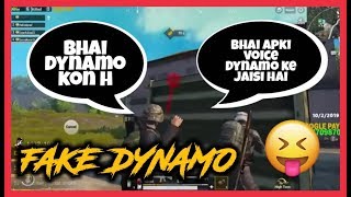 Dynamo playing with random players | Fake Dynamo voice changing | PUBG MOBILE