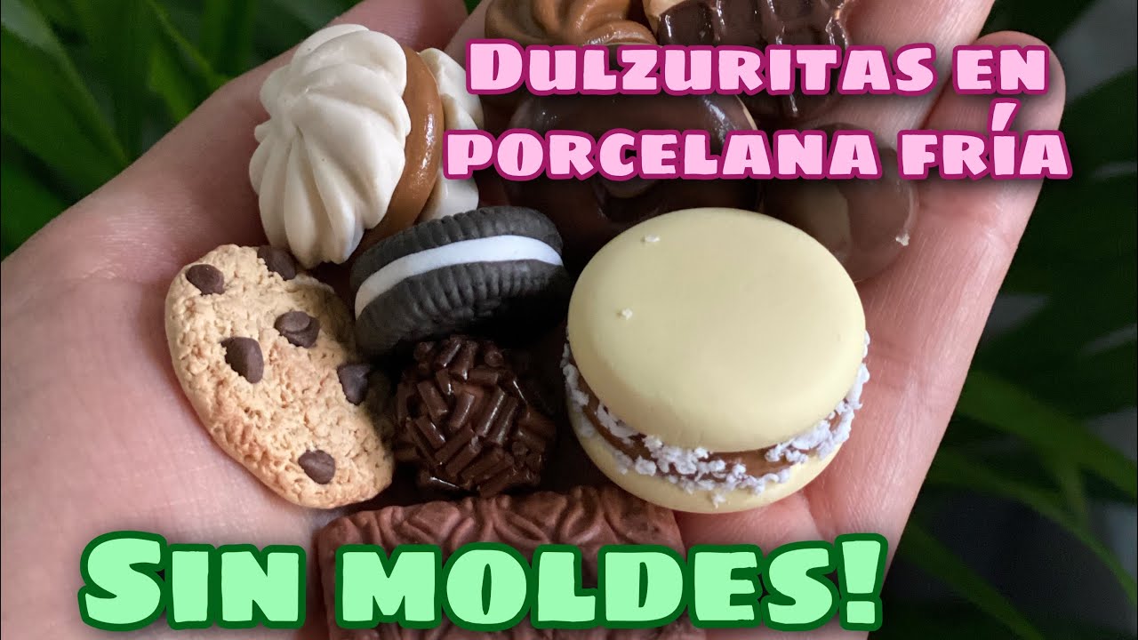COMO HACER MERENGUE , MACARRON, ALFAJOR DE MAICENA, COOKIES ETC EN PORCELANA FRIA SIN COMPRAR MOLDES