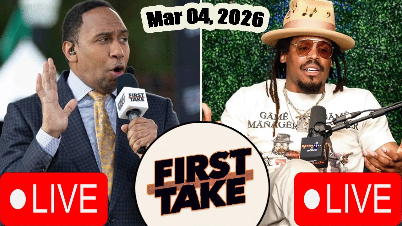 ESPN FIRST TAKE LIVE HD Mar 04, 2026 | GET UP LIVE  | Stephen A. & Cam Newton break down Sports