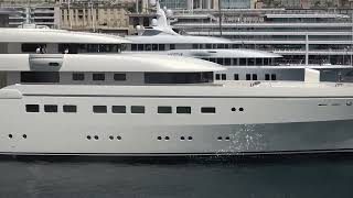 Motor Yacht GRACE leaving Monaco (video #3)