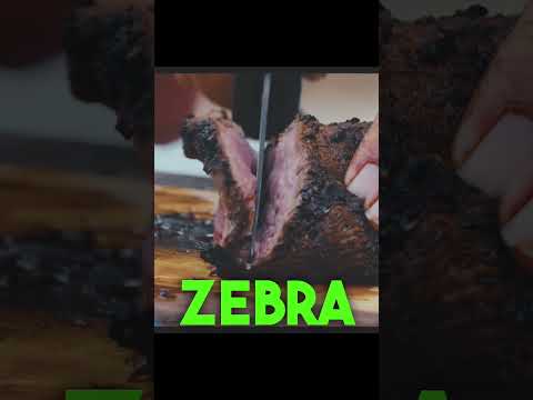 ⁣Zebra Meat Cookout in South Africa!!