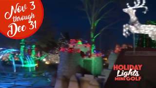 Holiday Lights at Adventure Golf & Raceway 2017