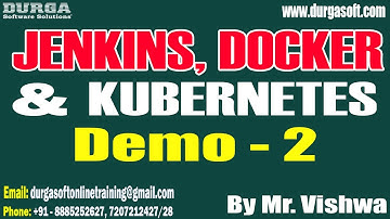 JENKINS, DOCKER & KUBERNETES tutorials || Demo - 2 || by Mr. Vishwa On 16-04-2024 @7:30PM IST