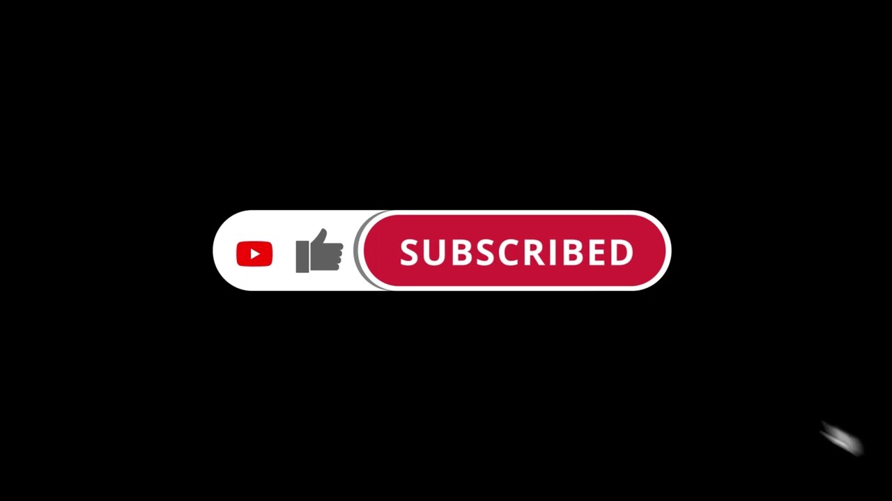 YouTube Subscribe Button Aesthetic Animation In Isolated Background Free No Copyright