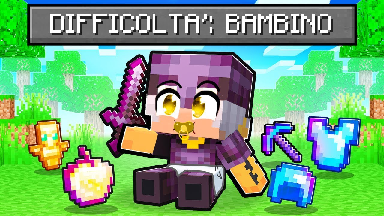 Abbiamo GIOCATO a MINECRAFT in MODALITA' BAMBINO