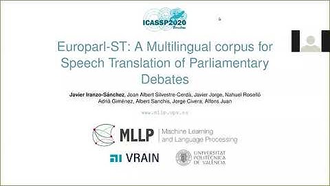 Europarl-ST: A Multilingual Corpus for Speech Translation of Parliamentary Debates (ICASSP 2020)