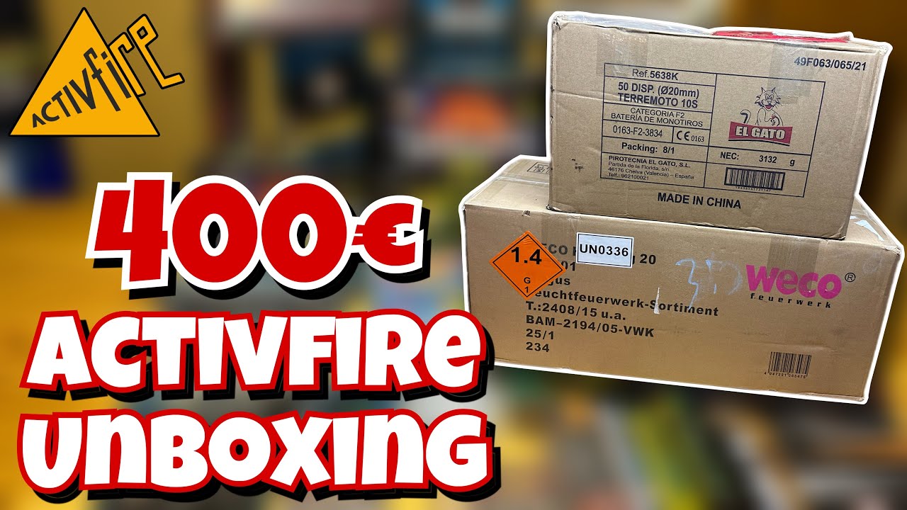Activfire 400€ Feuerwerk Unboxing / Pyro & Feuerwerk Bestellung 2023