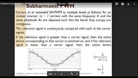 Multilevel Inverter modulation techniques part1