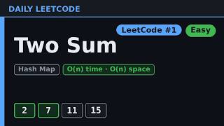 Two Sum (LeetCode #1) — O(n) Python Solution | Interview Prep