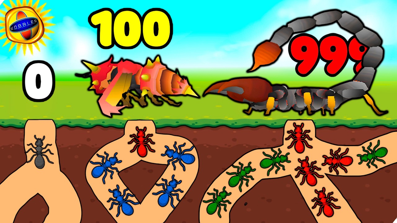 🌞МАЛЕНЬКИЕ МУРАВЬИ побеждают БОЛЬШИХ ВРАГОВ! - Empire of Ants - Idle Game #4