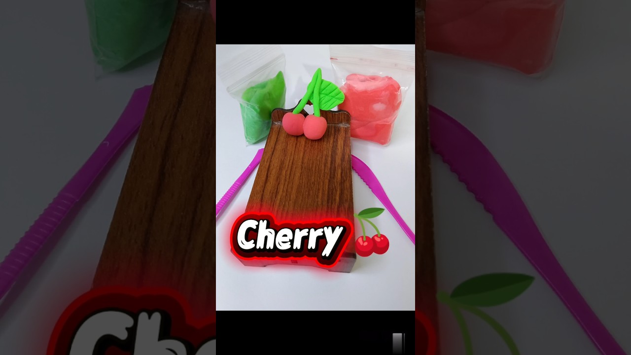 Make Cute Cherry 🍒 with clay wait for End result subscribe to my Channel for more video