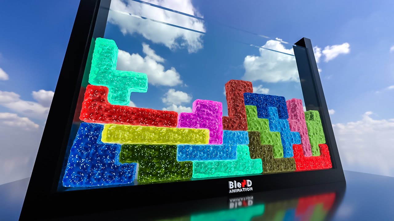 HEXOMINOES JELLY SUGAR | SATISFYING | SOFTBODY TETRIS