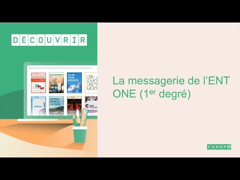 La messagerie de l'ENT One (1er degré)