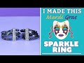 How to Make a Mardi Gras Sparkle Ring | I Made This