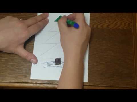 Fun and easy! How to draw a Christmas tree very easy