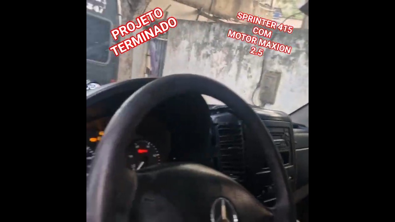 SPRINTER 415 COM MOTOR MAXION 2.5 DA SPRINTER 310. PROJETO FINALIZADO!