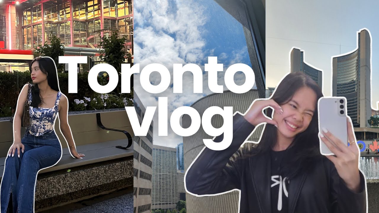 CANADA DIARIES 🍁 | Flight to Canada, Exploring Toronto, St. Lawrence Market, Village by the Grange