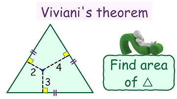 77) Find the area of equilateral △ | Viviani