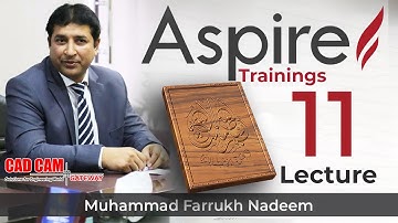 How to make 3d #shapes Creation #tutorial Vectric #Asprie Lecture 11 | Muhammad Farrukh Nadeem