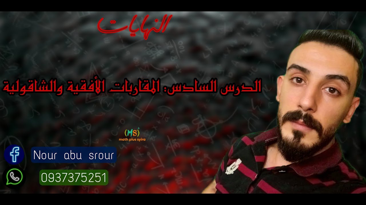 الدرس السادس : المقاربات المدرس : نور أبو سرور