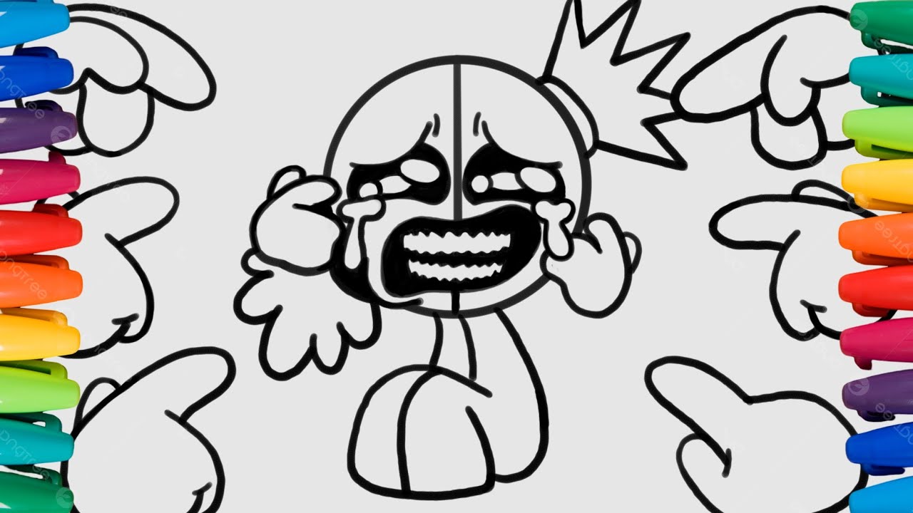 Incredibox Sprunki Coloring Pages Kiki And Bouba are Not Monster