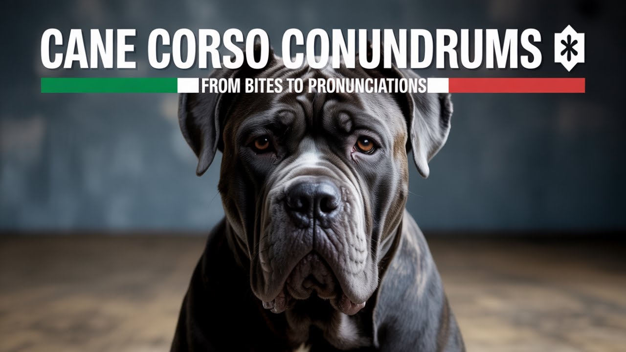 Cane Corso Conundrums: Decoding Their Quirks, From Bites to Pronunciations