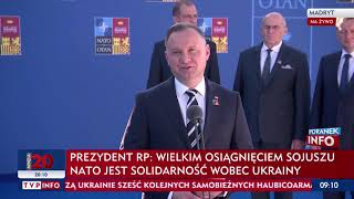 Prezydent Andrzej Duda Polska Zawsze Popiera Politykę Otwartych Drzwi Do I