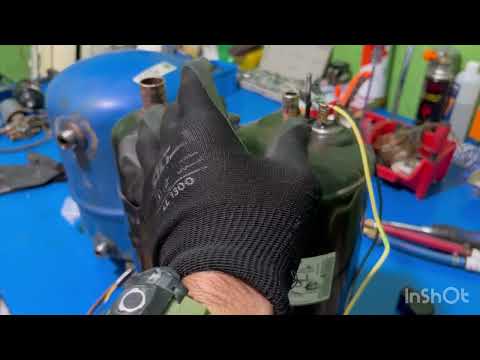 روغن کمپرسور روتاری اینجور بده ترفند اهواز آموزش تعمیر کولرگازی تعمیربرد یخچال سردخانه