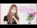 朝のスキンケアからメイクしてGRWM✨
