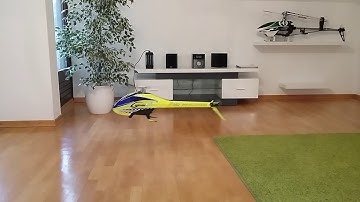 Goblin 380 first hover flight in the living room