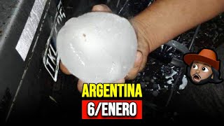 GRANIZO GIGANTE Y TORMENTA SEVERA ARGENTINA