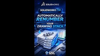 SOLIDWORKS Tip: Automatically Renumber Your Drawing Stack #shorts