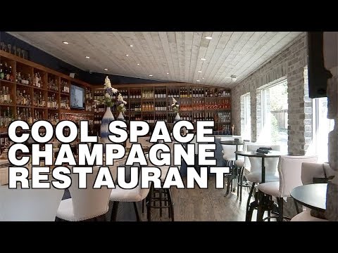 Go inside A'Bouzy Houston's great champagne restaurant