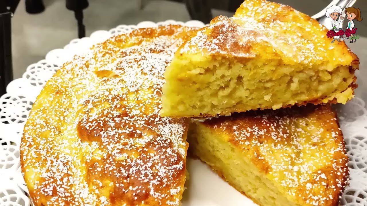 La torta di mele frullata, sofficissima ottima per la dieta  80 Kcal! PERCHE' senza burro e olio.😋
