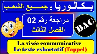 La visée communicative de l'appel BAC