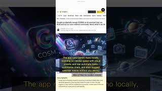 🧐👉 Google COSMO AI Leak: Proactive Assistant Set to Change Android #QixNewsAI