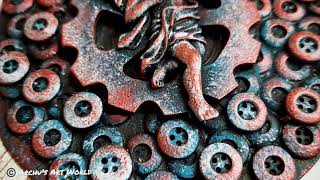 Mixed Media Altered Cd Using Ons Recycled Cd Trash To Treasure Archus Art World