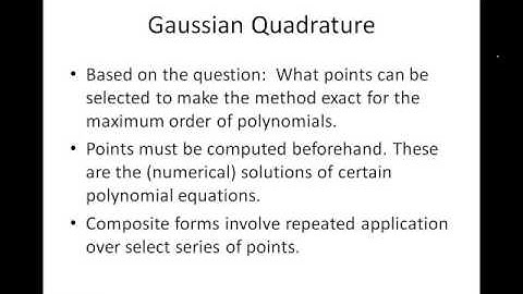 Quadrature Concepts