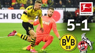 Borussia Dortmund vs. 1. FC Köln I 5-1 I Haaland's Record Goals & More