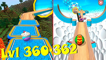 Going Balls Super Dragon Ball Speedrun Portal run gameplay, race and Levels 360-362