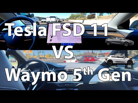 Tesla FSD 11 VS Waymo Driver 5