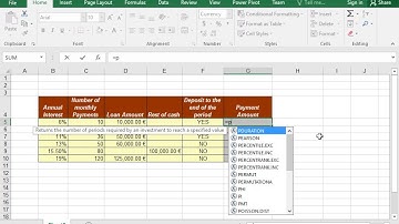 Use the PMT function to calculate the monthly payments for a loan (Excel 2016)