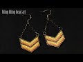 آموزش مدل زیبا و ظریف فقط با منجوق برای گوشواره و پلاکBeade earring quick and easy for beginners