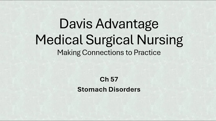 Ch 57 Stomach Disorders