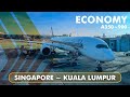 Singapore airlines economy class  airbus a350900 sin  kul