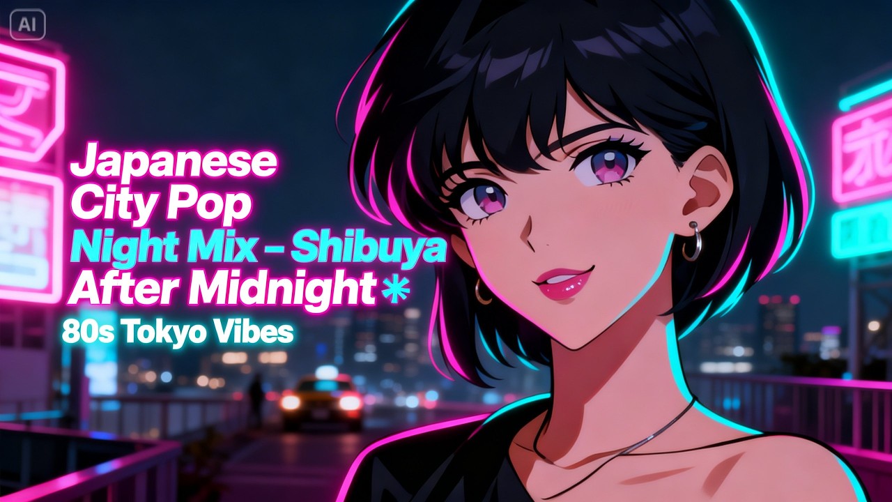 Japanese City Pop Night Mix – Shibuya After Midnight 🌙 80s Tokyo Vibes