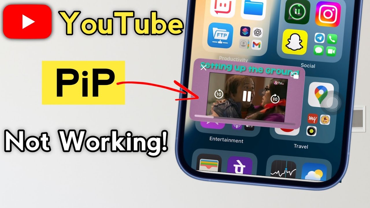 How To Fix YouTube PiP Not Working On iPhone 2025 - YouTube