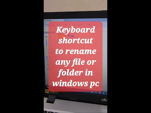 Keyboard shortcut to rename any file or folder in windows pc #shorts #youtubeshorts